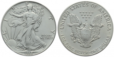 USA 1 Dollar 1986 Silver Eagle - 1 Unze Feinsilber